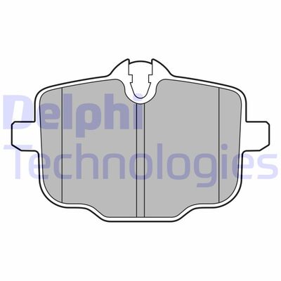 LP3579 DELPHI Комплект тормозных колодок, дисковый тормоз