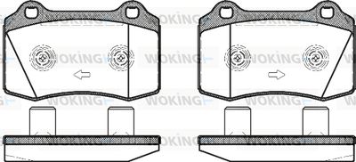 P534358 WOKING Комплект тормозных колодок, дисковый тормоз