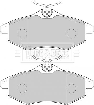 BBP1727 BORG & BECK Комплект тормозных колодок, дисковый тормоз