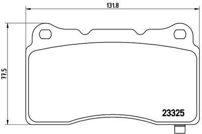 P59079 BREMBO Комплект тормозных колодок, дисковый тормоз