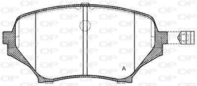 BPA118901 OPEN PARTS Комплект тормозных колодок, дисковый тормоз