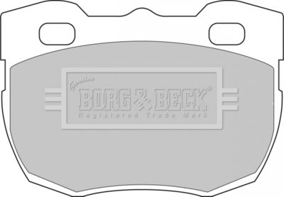 BBP1496 BORG & BECK Комплект тормозных колодок, дисковый тормоз