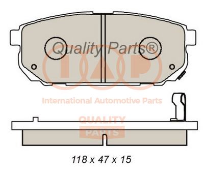 70421084 IAP QUALITY PARTS Комплект тормозных колодок, дисковый тормоз