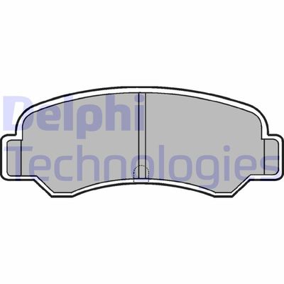 LP612 DELPHI Комплект тормозных колодок, дисковый тормоз