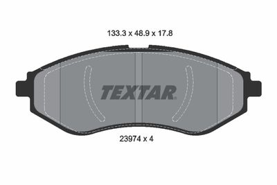 2397401 TEXTAR Комплект тормозных колодок, дисковый тормоз