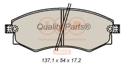 70413076 IAP QUALITY PARTS Комплект тормозных колодок, дисковый тормоз