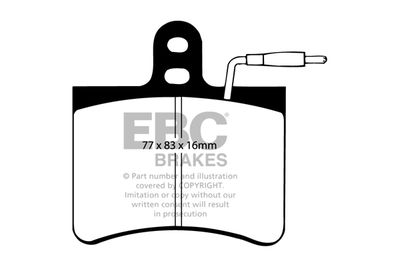 DP190 EBC Brakes Комплект тормозных колодок, дисковый тормоз