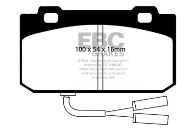 DP625 EBC Brakes Комплект тормозных колодок, дисковый тормоз