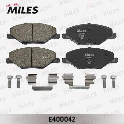 E400042 MILES Комплект тормозных колодок, дисковый тормоз