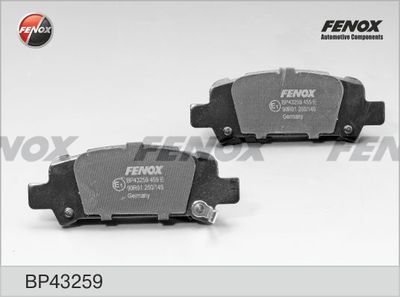 BP43259 FENOX Комплект тормозных колодок, дисковый тормоз
