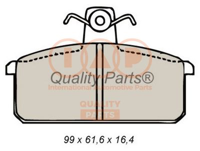 70416040 IAP QUALITY PARTS Комплект тормозных колодок, дисковый тормоз