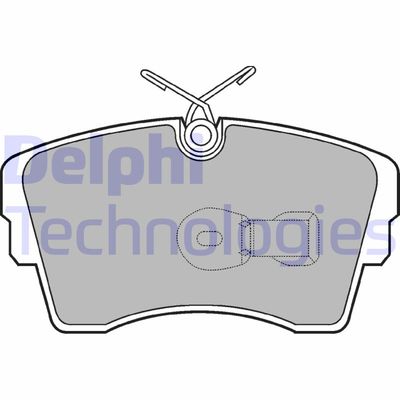 LP603 DELPHI Комплект тормозных колодок, дисковый тормоз