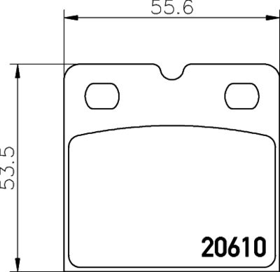 2061003 TEXTAR Комплект тормозных колодок, дисковый тормоз