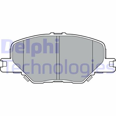 LP3370 DELPHI Комплект тормозных колодок, дисковый тормоз