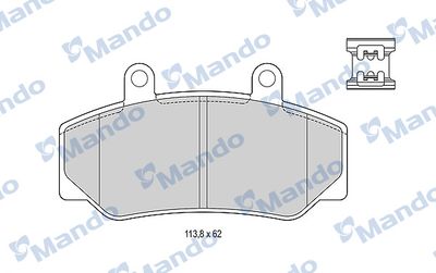 MBF015093 MANDO Комплект тормозных колодок, дисковый тормоз