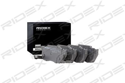 402B0875 RIDEX Комплект тормозных колодок, дисковый тормоз