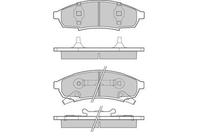 120778 E.T.F. Комплект тормозных колодок, дисковый тормоз
