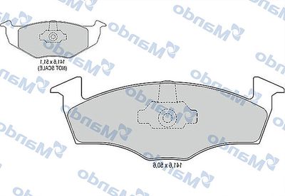 MBF015116 MANDO Комплект тормозных колодок, дисковый тормоз