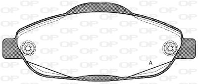 BPA132300 OPEN PARTS Комплект тормозных колодок, дисковый тормоз