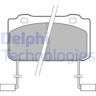LP899 DELPHI Комплект тормозных колодок, дисковый тормоз