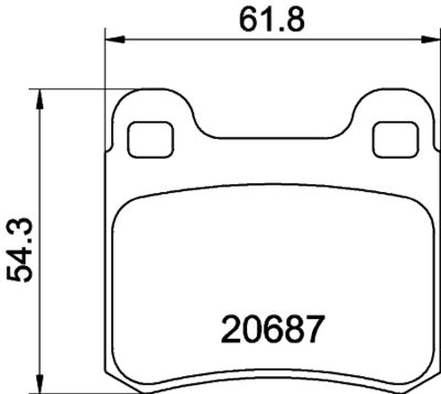 PCP1244 DON Комплект тормозных колодок, дисковый тормоз