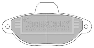 BBP2428 BORG & BECK Комплект тормозных колодок, дисковый тормоз