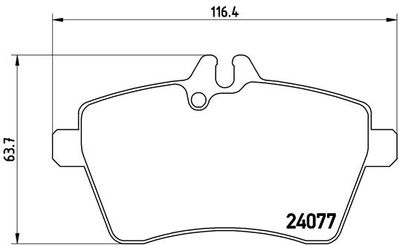 P50056 BREMBO Комплект тормозных колодок, дисковый тормоз