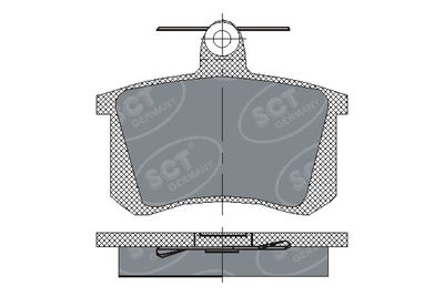 SP145PR SCT - MANNOL Комплект тормозных колодок, дисковый тормоз