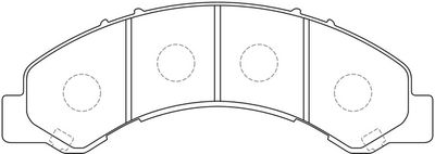 FP0825 FIT Комплект тормозных колодок, дисковый тормоз