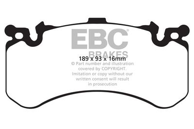 DP42158R EBC Brakes Комплект тормозных колодок, дисковый тормоз