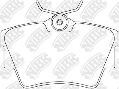 PN0147 NiBK Комплект тормозных колодок, дисковый тормоз