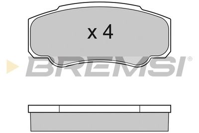 BP2996 BREMSI Комплект тормозных колодок, дисковый тормоз
