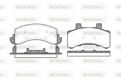 P416300 WOKING Комплект тормозных колодок, дисковый тормоз