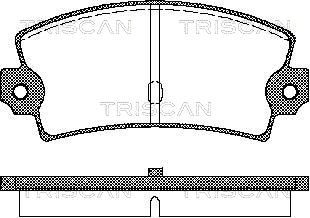 811015862 TRISCAN Комплект тормозных колодок, дисковый тормоз