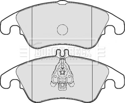 BBP2061 BORG & BECK Комплект тормозных колодок, дисковый тормоз