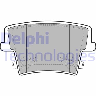 LP2035 DELPHI Комплект тормозных колодок, дисковый тормоз