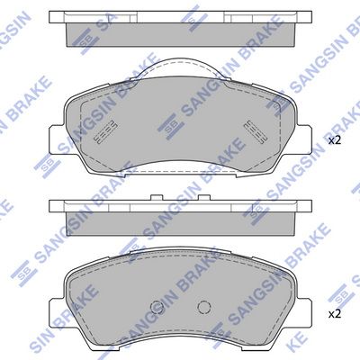 SP4208 Hi-Q Комплект тормозных колодок, дисковый тормоз