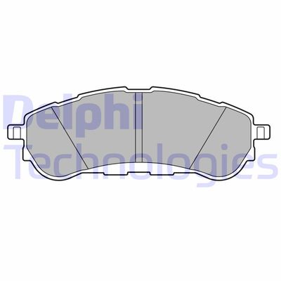 LP3707 DELPHI Комплект тормозных колодок, дисковый тормоз