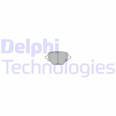 LP3580 DELPHI Комплект тормозных колодок, дисковый тормоз