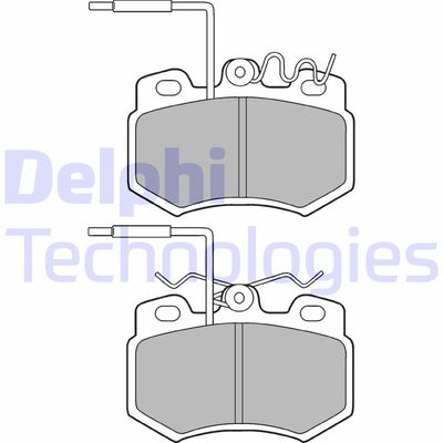 LP823 DELPHI Комплект тормозных колодок, дисковый тормоз