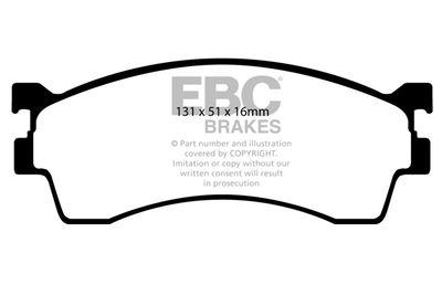 DP21409 EBC Brakes Комплект тормозных колодок, дисковый тормоз