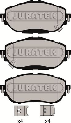 JCP8169 JURATEK Комплект тормозных колодок, дисковый тормоз