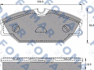 FO688981 FOMAR Friction Комплект тормозных колодок, дисковый тормоз