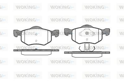 P902300 WOKING Комплект тормозных колодок, дисковый тормоз