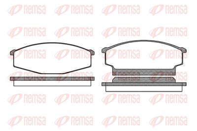 025600 REMSA Комплект тормозных колодок, дисковый тормоз