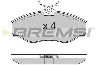 BP2661 BREMSI Комплект тормозных колодок, дисковый тормоз
