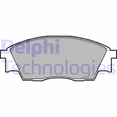 LP811 DELPHI Комплект тормозных колодок, дисковый тормоз