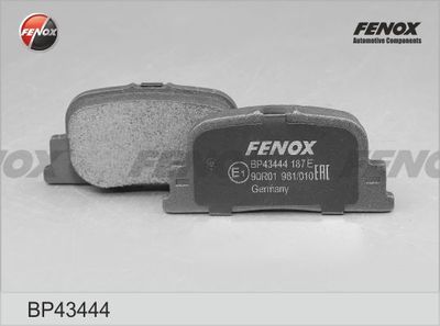 BP43444 FENOX Комплект тормозных колодок, дисковый тормоз
