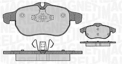 363916060162 MAGNETI MARELLI Комплект тормозных колодок, дисковый тормоз