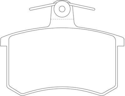 FP0228 FIT Комплект тормозных колодок, дисковый тормоз